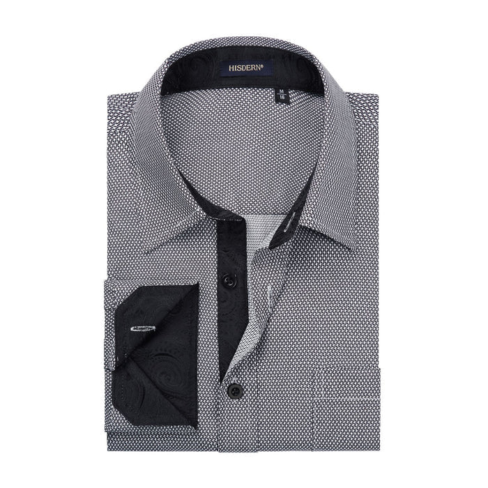 Casual Formal Shirt with Pocket - C-GREY3
