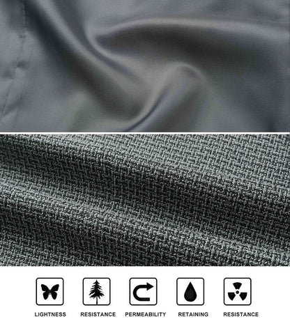 Plaid Slim Vest - B5-GREY
