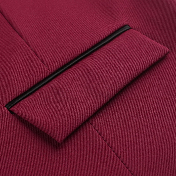 Solid Slim Vest - H-RED