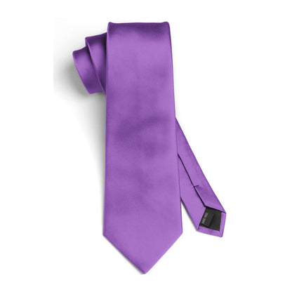 Solid Tie Handkerchief Set - VIOLET