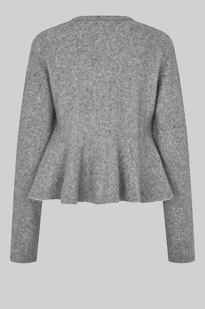 Hiva Peplum Knit Cardigan