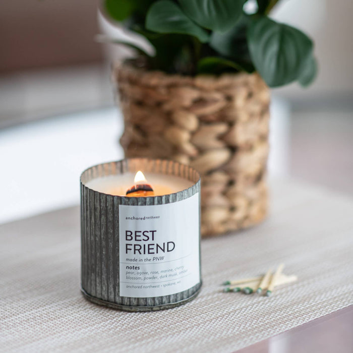 Island Life Rustic Wood Wick Candle