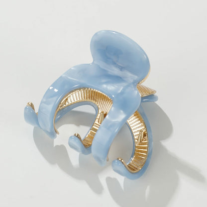 Jade Coastal Small Octopus Metal Claw Clip