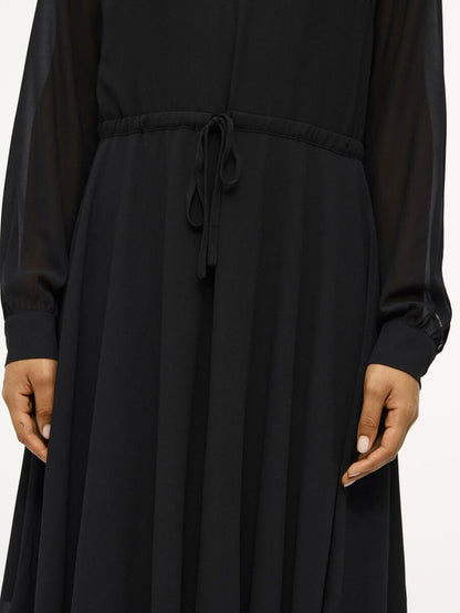 JAMILA L/S DRESS (BLACK)