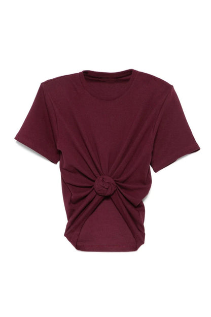 Jemma Ruch Twist T Shirt In Red