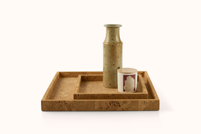 KD BIEL CORK SQUARE TRAY - SMALL