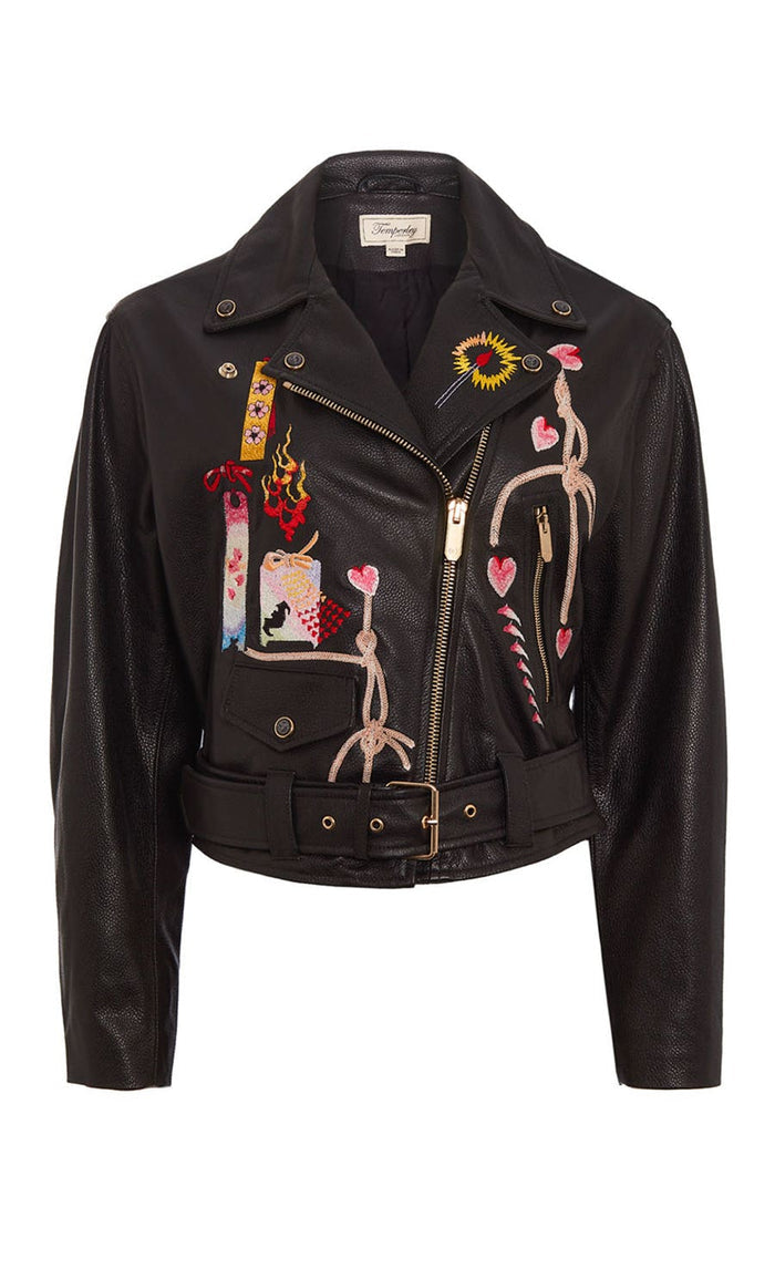 Kyoto Leather Jacket - Black