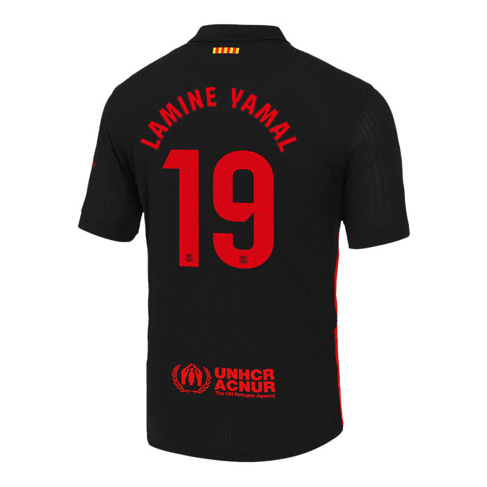 LAMINE YAMAL #19 Authentic Soccer Jersey Barcelona Away Shirt 2024/25