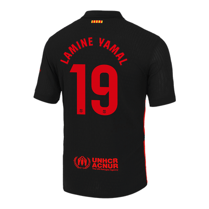 LAMINE YAMAL #19 Authentic Soccer Jersey Barcelona Away Shirt 2024/25