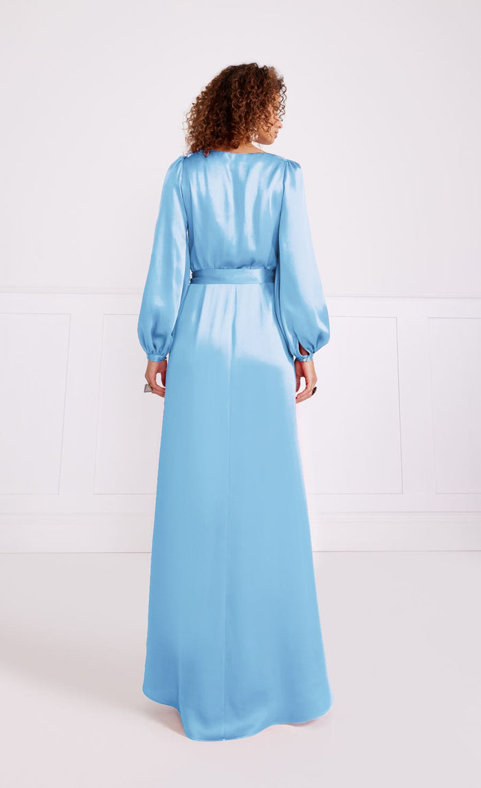 Lee Wrap Dress - Cornflower
