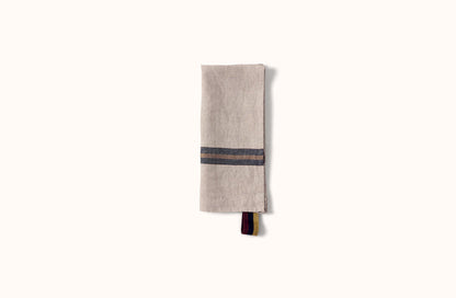 LIBECO OATMEAL NAIROBI STRIPE DOCK TEA TOWEL