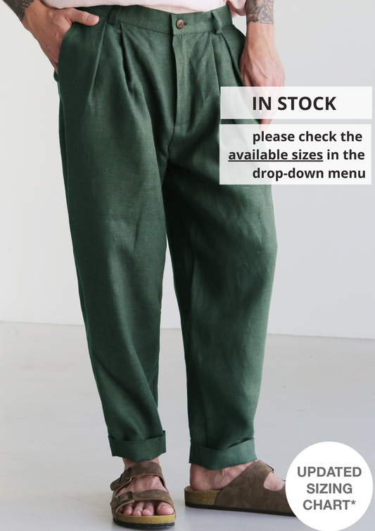 Loose Pleated Pants CEDAR - IN STOCK