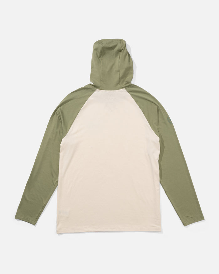 Mariner Hood Tech Tee - Birch Oil Green
