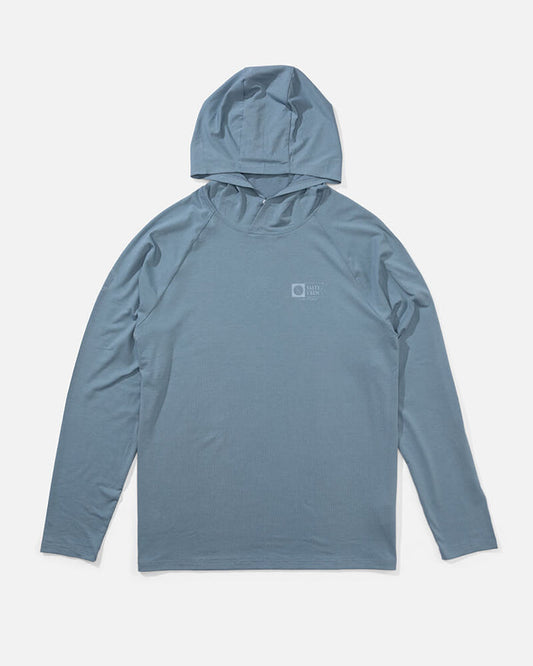 Mariner Hood Tech Tee - Pilot Blue