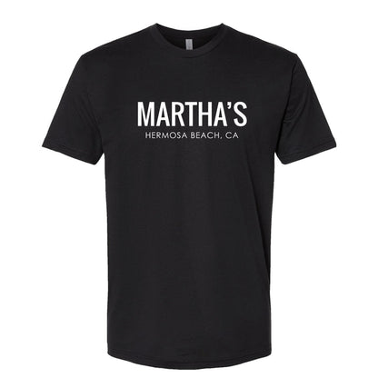 Martha's Logo SS Tee -Black