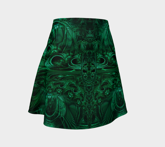 Meganeuropsis High Waist Flare Skirt