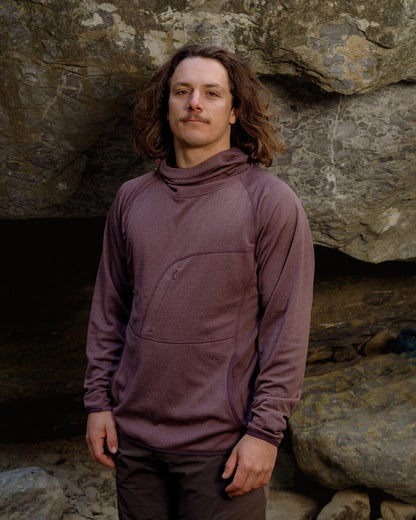 Mens Air-Grid Fleece Cacao — lifestyle