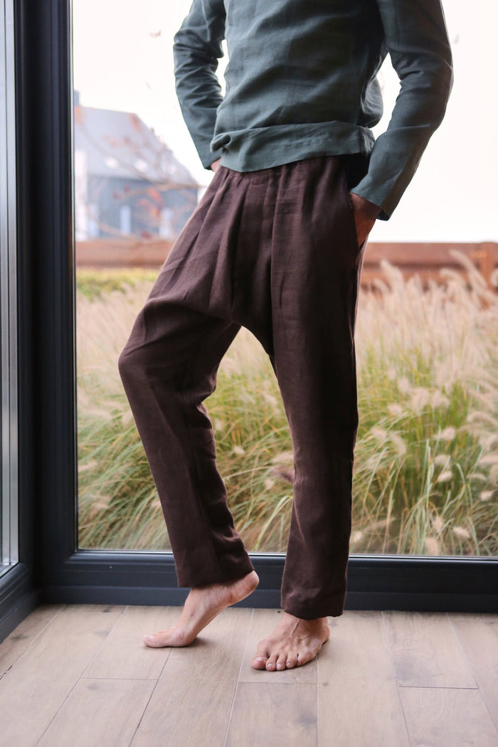Men’s baggy linen pants HAWTHORN - IN STOCK