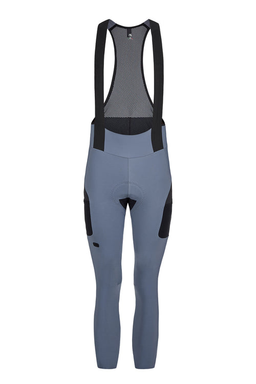 Men's Beyond Gravel Cargo Thermal Bib Tight by Giordana Cycling, GRAVEL GREY, Made in Italy