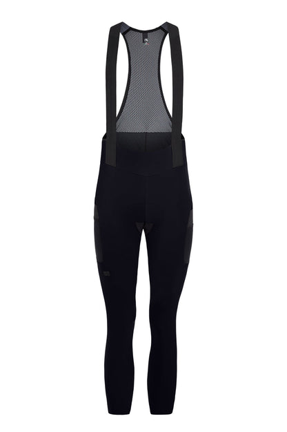 Men's Beyond Gravel Cargo Thermal Bib Tight by Giordana Cycling, BLACK, Made in Italy