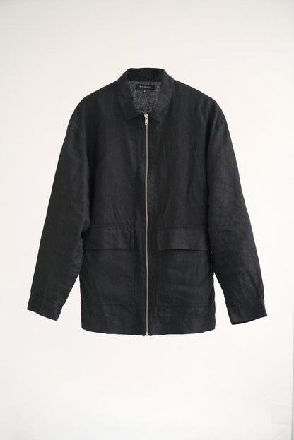 Men’s Linen Bomber Jacket BERGAMOT - IN STOCK
