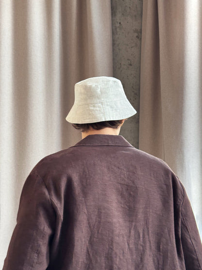 Men’s Linen Bucket Hat PECAN - IN STOCK