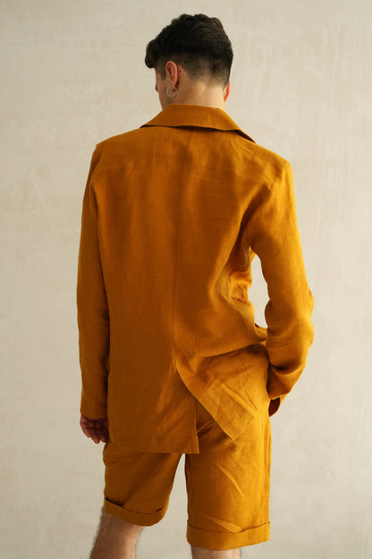 Men’s Linen Jacket LARCH - IN STOCK