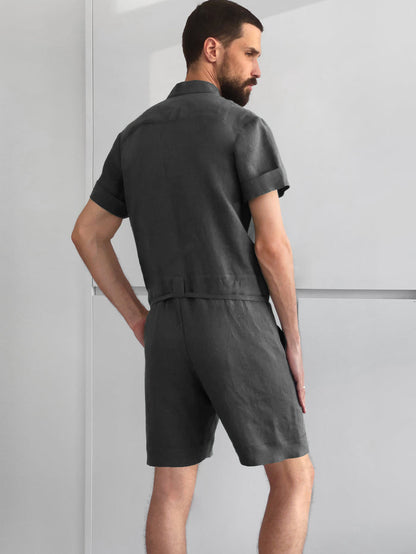 Mens Linen Romper PANDAN - IN STOCK