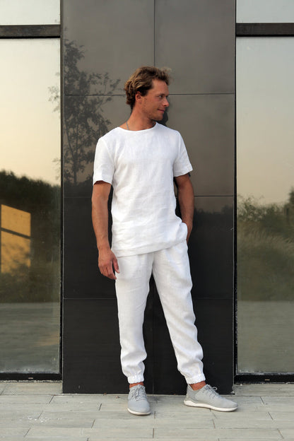 Men’s Linen T-Shirt LINDEN - IN STOCK
