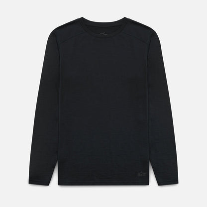 Mens Merino LS Base Layer Charcoal