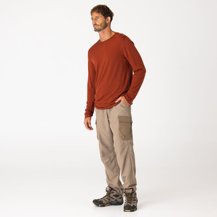 Mens Merino LS Base Layer Tannin