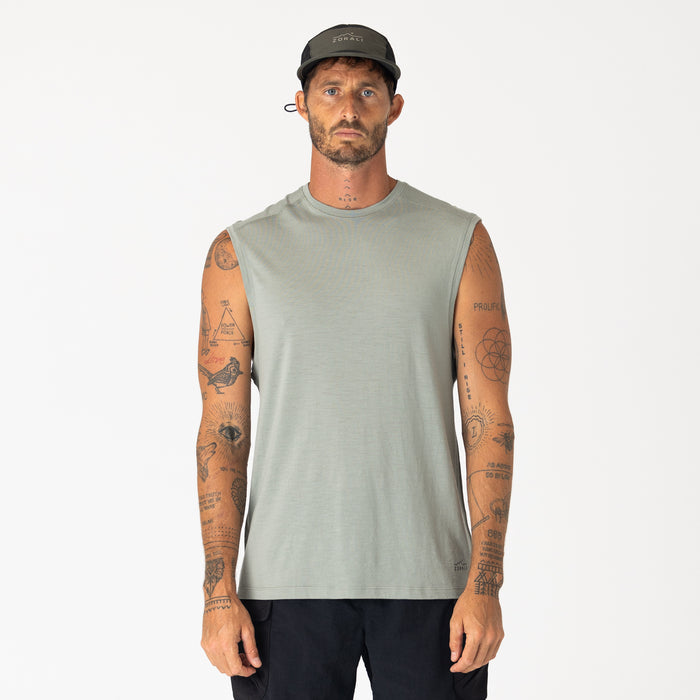 Mens Merino Tank Fog
