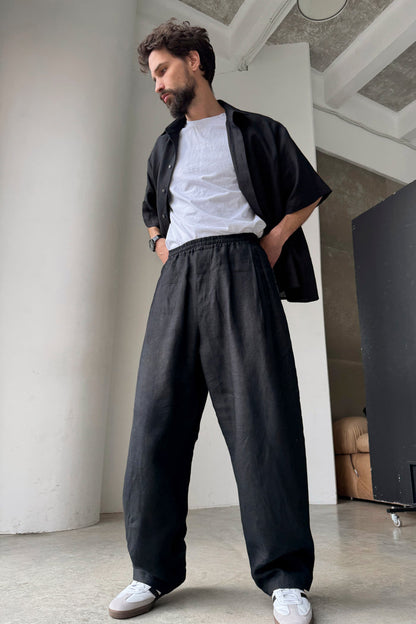 Men’s Wide-Leg Linen Pants SLOE - IN STOCK