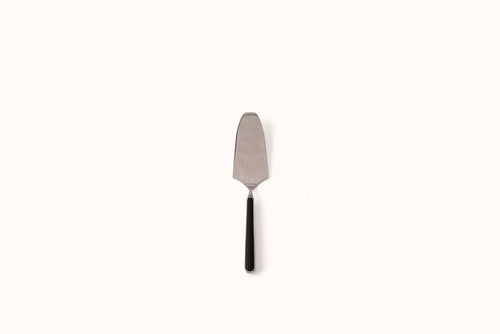 MEPRA BLACK ON POLISHED STAINLESS STEEL FANTASIA CAKE SERVER