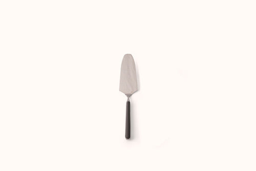 MEPRA GREY ON POLISHED STAINLESS STEEL FANTASIA CAKE SERVER