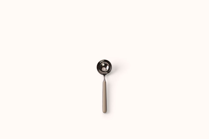 MEPRA TAUPE ON POLISHED STAINLESS STEEL FANTASIA LADLE