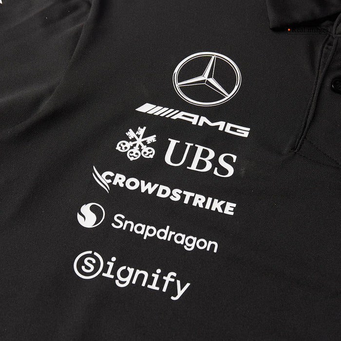 Mercedes AMG Petronas F1 2025 Team Polo Black