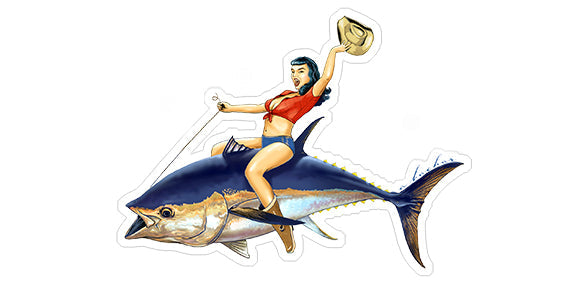 Mini Bettie Bluefin Stickers (Pack of 5)