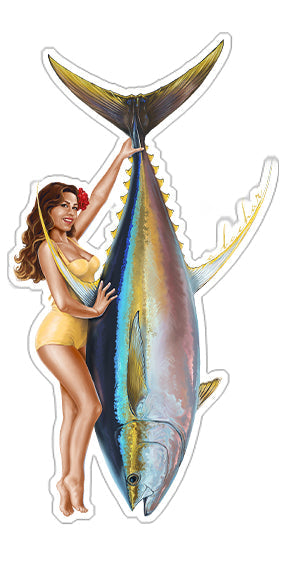 Mini Marla Yellowfin Stickers (Pack of 5)
