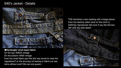New S40's Jacket 14oz