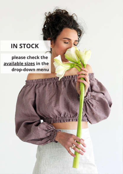 Off-The-Shoulder Crop Top ORCHIS - IN STOCK