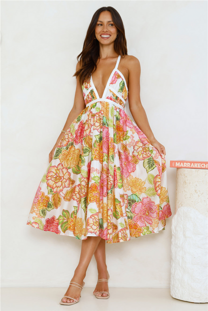 OLIVIA | Bloom Midi Dress
