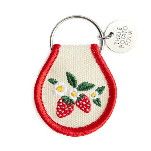 Patch Keychain - Strawberry Blossom