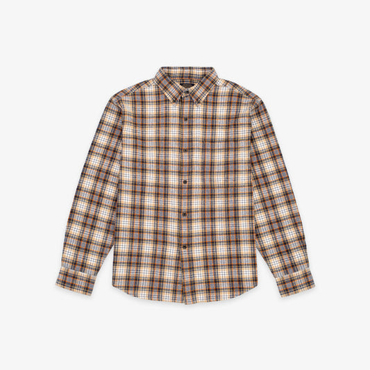 Pendleton Button Down Shirt - Brown Shadow Check