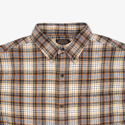 Pendleton Button Down Shirt - Brown Shadow Check