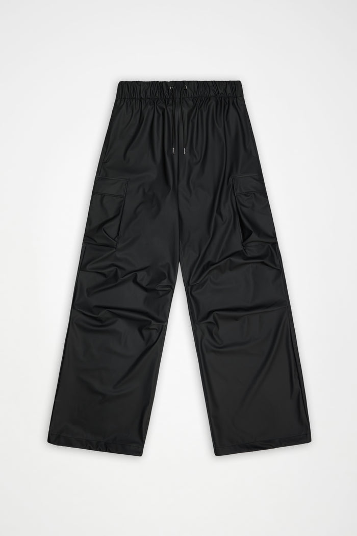 RAINS Pocket Rain Pants Wide Black Pants