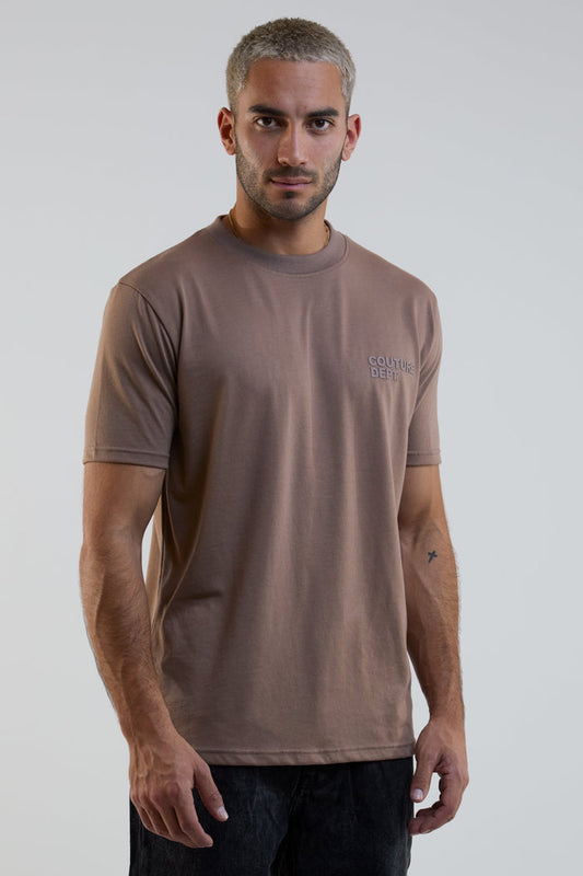 Redbridge Regular Fit Cotton T-Shirt - Brown