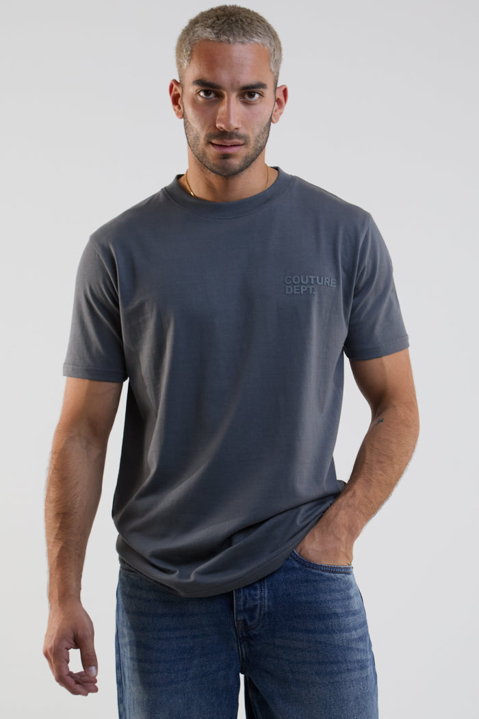 Redbridge Regular Fit Cotton T-Shirt - Dark Grey