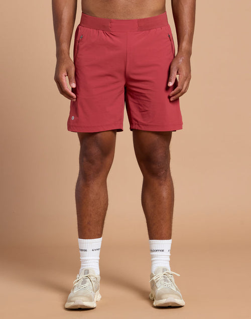 Relentless 7" Shorts in Rust