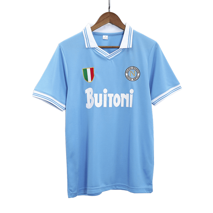 Retro 1986/87 Napoli Home Soccer Jersey